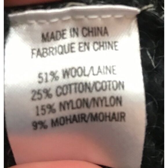 THEORY Bramsy Airmix Wool Mohair Cable Knit Sweater S Pullover Melange - Picture 6 of 7